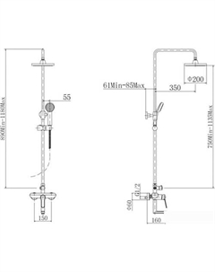 Душевая система A2412 Fashun