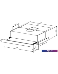 Кухонная вытяжка TEL 06 1M IX Weissgauff