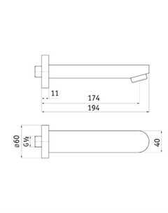Излив Cascada NAC 081K Deante