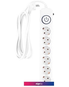 Сетевой фильтр BK-6-EU-5-16-W (5м, 6 розеток, белый) Ippon
