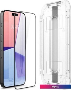 Защитное стекло Glass TR EZ Fit FC для iPhone 15 Pro AGL06899 Spigen