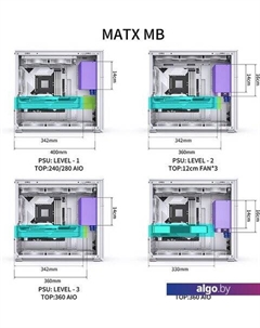 Корпус D41 STD (белый) Jonsbo