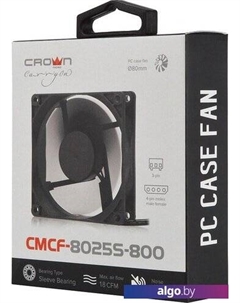 Вентилятор для корпуса CMCF-8025S-800 Crownmicro