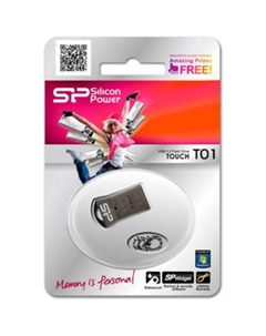 USB Flash Touch T01 64GB Black (SP064GBUF2T01V1K) Silicon power