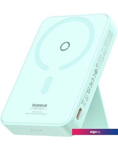 Внешний аккумулятор MagPro Magnetic Bracket Wireless Fast-Charging Power Bank 20W 5000mAh (мятный) Baseus