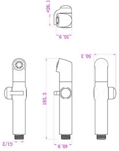 Душевая лейка LM8075C Lemark
