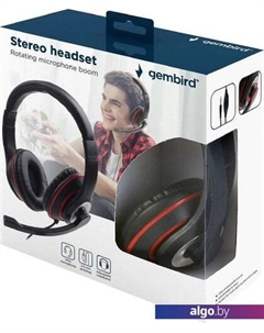 Наушники MHS-03-BKRD Gembird