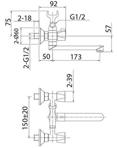 Смеситель Tring TRISB02M02 Milardo