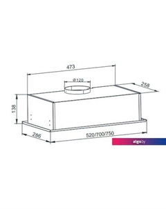 Кухонная вытяжка Technology Classico 850 52 M (черный) Zorg