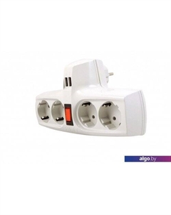 Сетевой фильтр Pilot T, 4 розетки, белый Zis