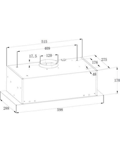 Кухонная вытяжка Basta 750 60 M (черный) Zorg