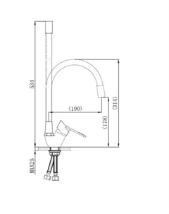Смеситель SL137BL-016F Рмс