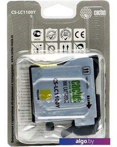 Картридж CS-LC1100Y (аналог Brother LC1100Y) Cactus