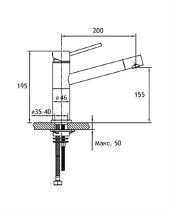 Смеситель Saona 2303 F (жасмин) Timo