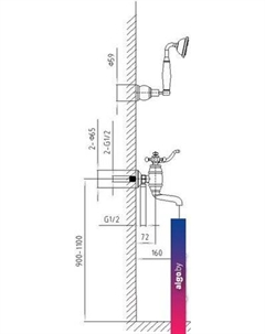 Смеситель Lina 7034/02Y (антик) Timo