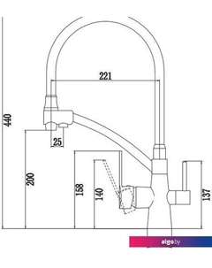 Смеситель S-L1805H-04 Savol