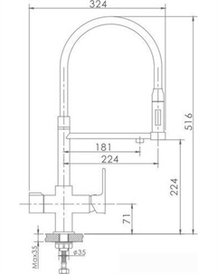 Смеситель HB76854 (хром/черный) Haiba