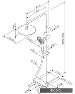 Душевая система Like F0780722 Am.pm