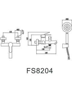 Смеситель FS8204H Fmark