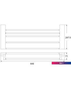 Полка для полотенца RG1808T Rose