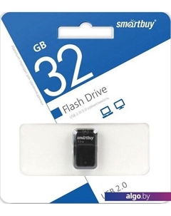 USB Flash ART USB 2.0 32GB (черный) Smartbuy