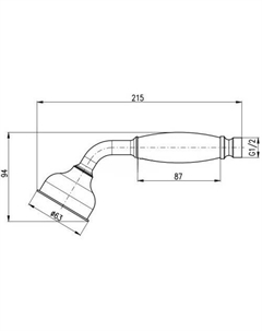 Душевая лейка KS0017SM Slezak rav
