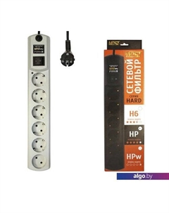 Сетевой фильтр HPW 5 м (белый) Most