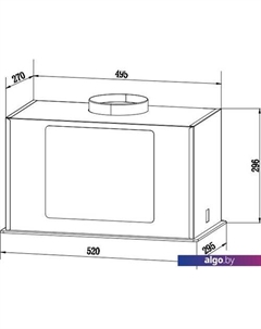 Кухонная вытяжка Aura 850 BL Weissgauff