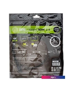 Кабель HDMI - HDMI CS-HDMI.1.4-5 HDMI (5 м, черный) Cactus