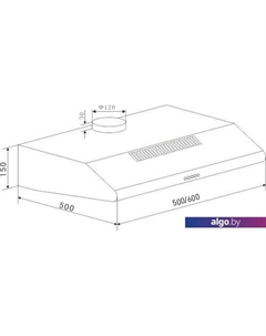 Кухонная вытяжка MP-1 60 (белый) Maunfeld