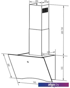 Кухонная вытяжка Assy 60 TC BL Weissgauff