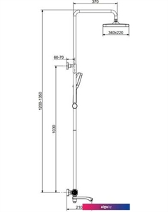 Душевая система R01.26.09 Raglo