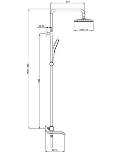 Душевая система R22.26.03 Raglo