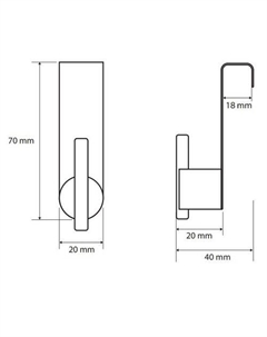 Крючок для ванны Omega 104106152 Bemeta
