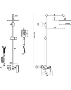 Душевая система S-600708D Savol