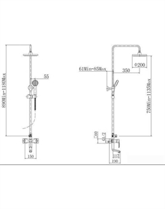 Душевая система A2418 Fashun