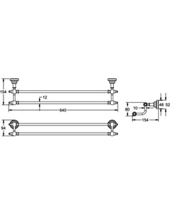 Держатель для полотенца RG1127 Rose