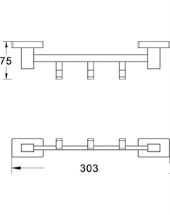 Планка с крючками SG5631T Shevanik
