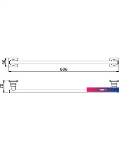 Держатель для полотенца RG1517H Rose