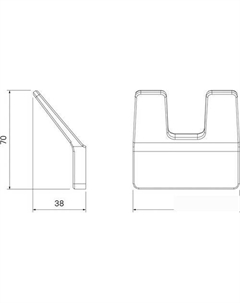 Крючок для ванны Slide SLIBS20i41 Iddis
