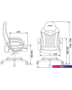 Офисное кресло Бюрократ Viking 6 Knight Fabric (серый/черный) Zombie