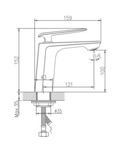 Смеситель HB10548-8 (белый) Haiba