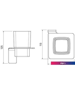 Стакан для зубной щетки и пасты Slide SLIWTG1i45 Iddis