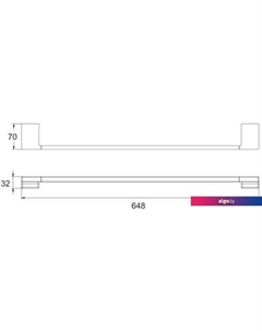 Держатель для полотенца RG1817H Rose