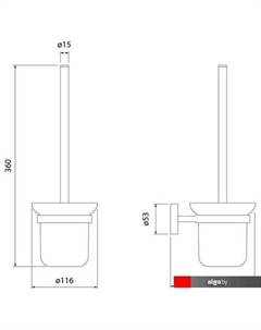 Ершик для унитаза Sena SENSSG0i47 Iddis