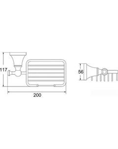 Мыльница RG1904H Rose