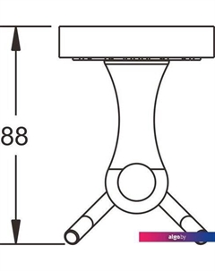 Крючок для ванны RG1021Q Rose