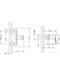 Смеситель Point LM0303C Lemark