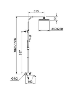 Душевая система R01.24.09 Raglo