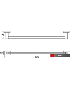 Держатель для полотенца SG5617T Shevanik